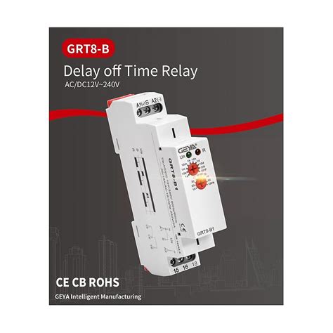 Grt8 B1 Off Delay Time Relay Timer Relay Electronic Type 16a Grt8 B1