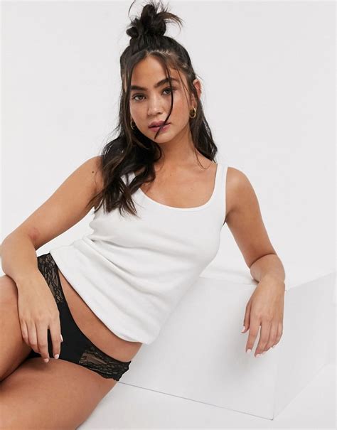 Monki Lace Brief In Black Shopstyle Panties