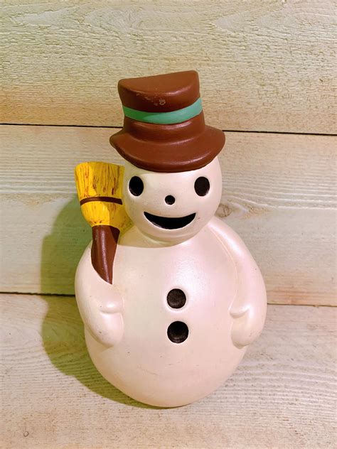 Vintage Ceramic Frosty The Snowman Vintage Ceramic Snowman Etsy