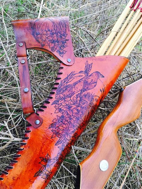 Hip Quiver Field Quiver Belt Quiver Traditional Archery Custom Etsy