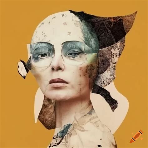 Hannah Hoch Collage With Photorealistic Images Of Women And Textured