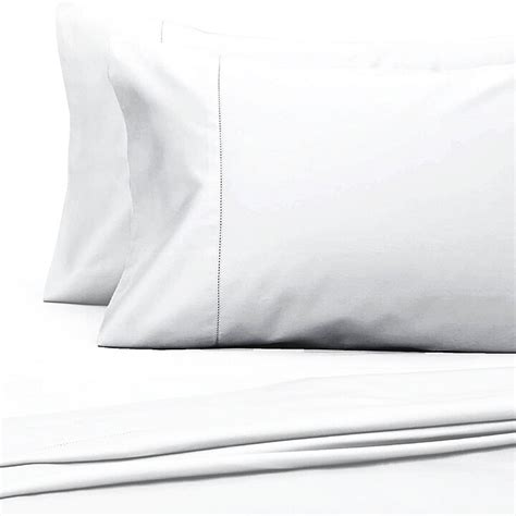 Everhome Egyptian Cotton 700 Thread Count Queen Flat Sheet In White