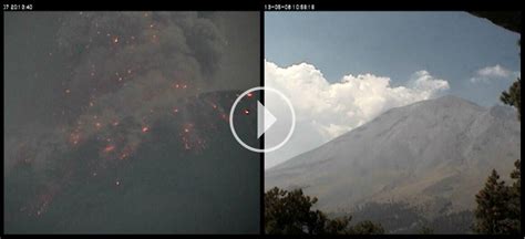 Video Lluvia De Ceniza En Puebla Por Actividad Del Popocat Petl