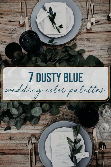 7 Dusty Blue Wedding Color Palettes Junebug Weddings