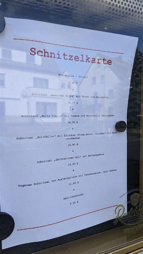 Speisekarte Von Gastst Tte Zur Eiche Restaurant Brechen