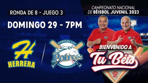 B Isbol Juvenil Herrera Vs Panam Este En Vivo Ronda De