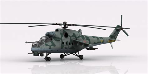 3D Helicopter Mil Mi-24 Model - TurboSquid 1326063