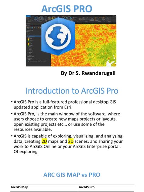 R2 Introduction To Arcgis Pro Revision Lecture 2024 Pdf