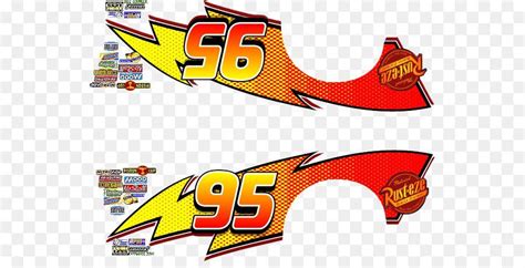 Cars Lightning McQueen 95 Logo - LogoDix