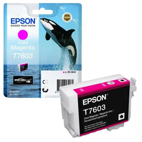 Original Epson T7603 Vivid Magenta Ink Cartridge