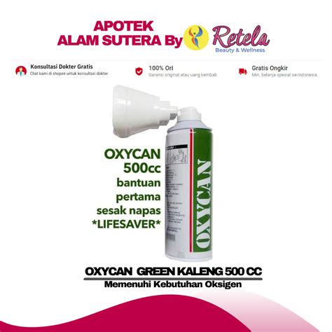 Jual KHUSUS PULAU JAWA OXYCAN GREEN KALENG 500 CC Memenuhi