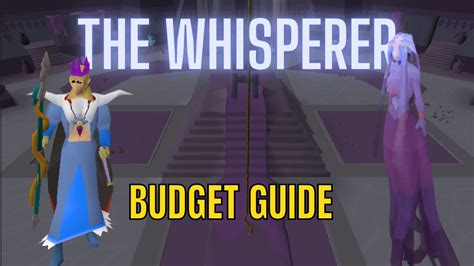 The Whisperer Budget Guide Osrs Youtube