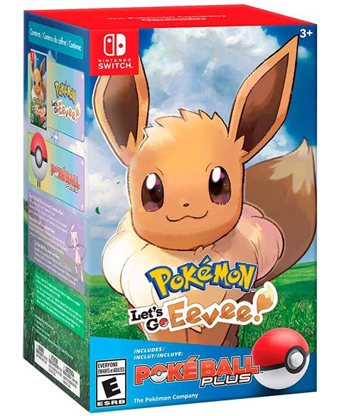 Bundle Pokemon Lets Go Eevee Y Control Pokeball Plus Gameplanet