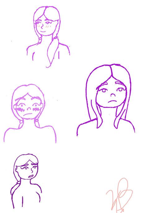 Colleen Faces Practice Sketches By Darkcatt On Deviantart