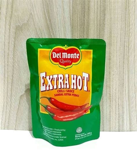 Del MONTE Chili Sauce DELMONTE EXTRA HOT Gr POUCH Shopee Singapore