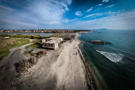 Oasis Variconi Between Coastal Erosion Environmental Editorial Stock