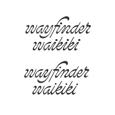 Wayfinder Waikiki Logotype — Lisa Taniguchi