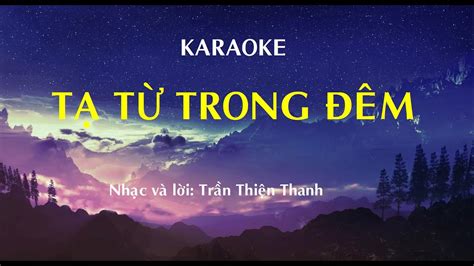 Karaoke T T Trong M Tone N Youtube