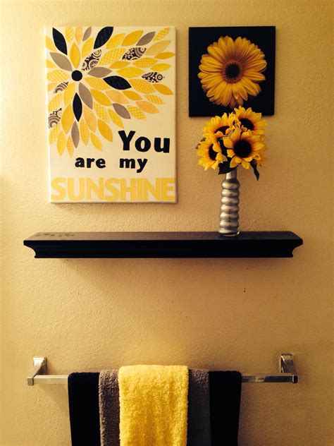 Sunflower Bathroom Decor In 2020 Bathroom Decor Themes Sunflower