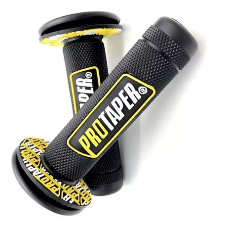 Puños Pro Taper Negro Amarillo Moto Universales Max Gs Fair Cuotas