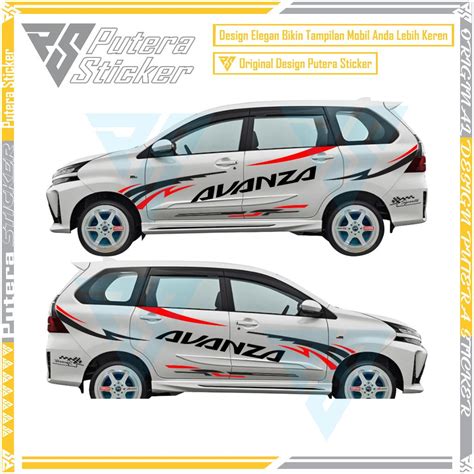 Newest Toyota Avanza Car Sticker Sticker Cutting Sticker Variation Side