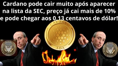 Cardano ADA pode derreter e ir buscar 0 13 centavos de dólar ela está