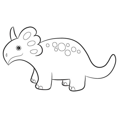 Desenhos De Triceratops Para Imprimir E Colorir