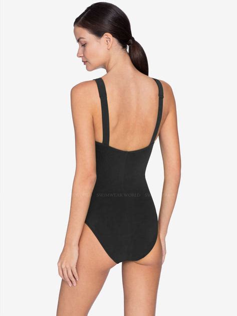 Robin Piccone Ava Plunge One Piece 221716 Blk Swimwear World