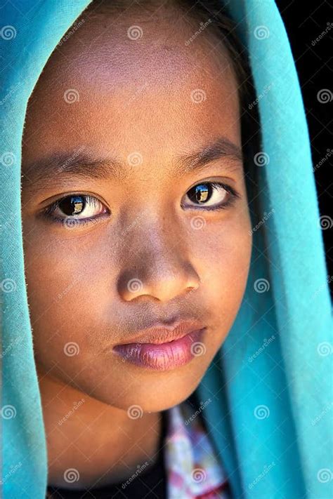 Looking Cambodian Girl Editorial Photo Image Of Scarf 63555181