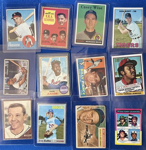 🔥vintage 12 Card Lot🔥 1968 Hank Aaron🔥vg Ex Ebay