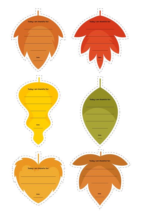 Thankful Leaves Printable