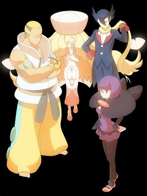 Elite Four Unova Pokemon Arte De Videojuegos Fanart