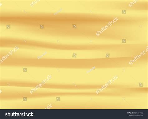 Satin Gold Silk Cloth Fabric Crease Stock Vector Royalty Free