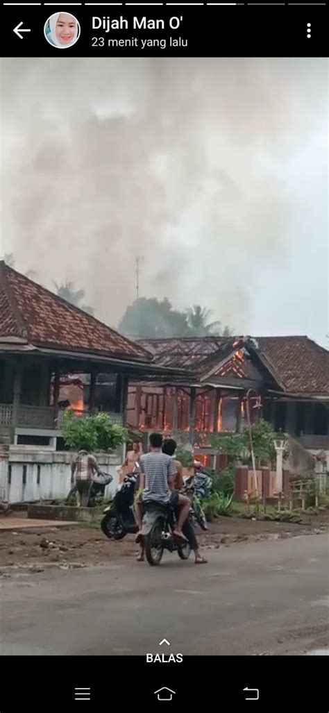 Satu Rumah Panggung Milik Warga Desa Wana Melinting Ludes Terbakar