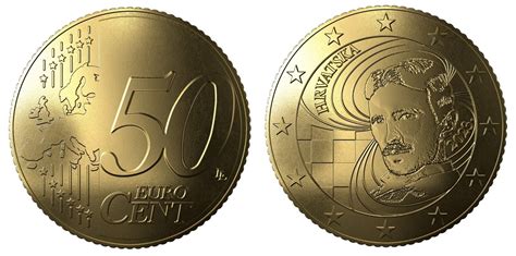 NEW CROATIA 50 Euro Cents 2023 XF Genius NIKOLA TESLAFREE SHIPPING