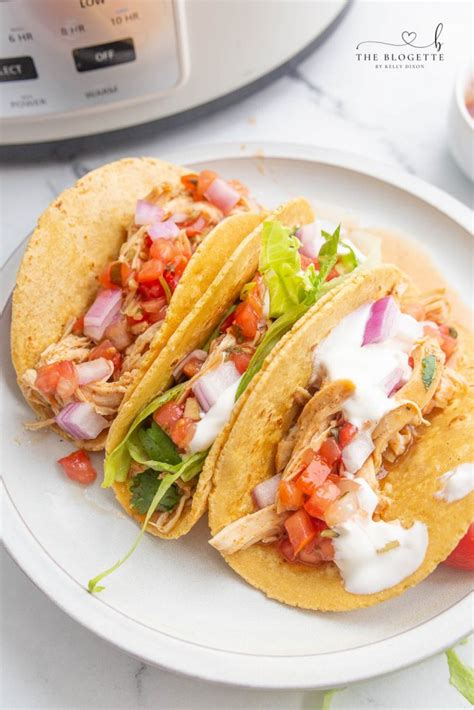 Crock Pot Ranch Chicken Tacos