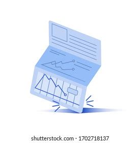 Bad Bank Statement Finance Crises Inflation Stock Vector Royalty Free