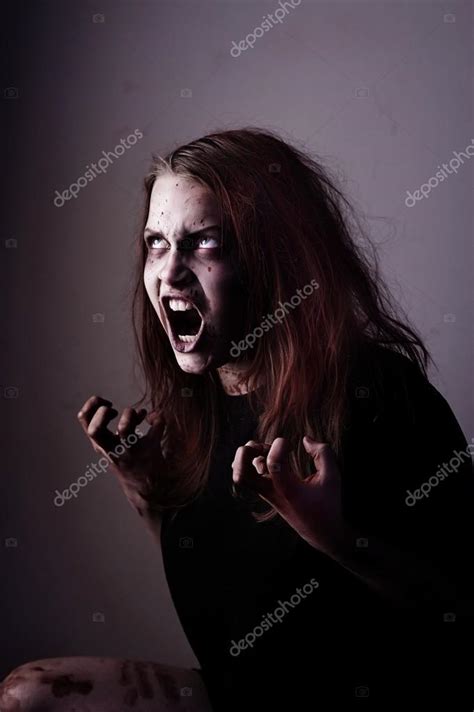 Mad Possessed Girl — Stock Photo © Dontcut 50260323