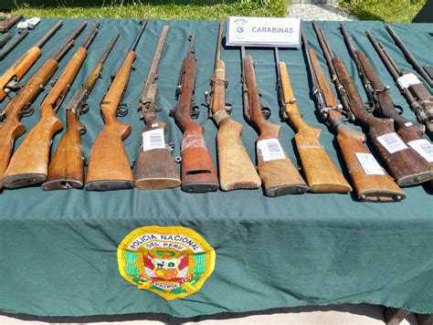 Sucamec Y PNP Presentaron 260 Armas De Fuego En Operativos Realizados