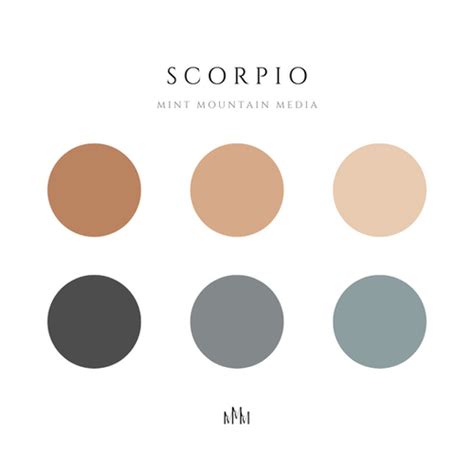 Scorpio Color Palette | Mint Mountain Media