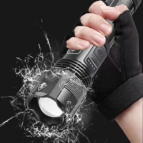 Waterproof Usb Rechargeable Glare Flashlight