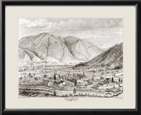 Atlanta Idaho 1880 | Vintage City Maps