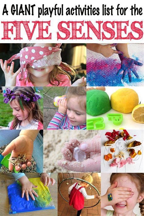 A Giant List Of Playful Activities For Exploring The Five Senses