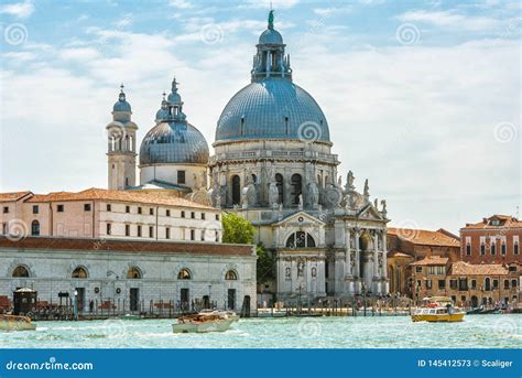 Grand Canal Z Bazyliki Santa Maria Della Salutem Wenecja Włochy