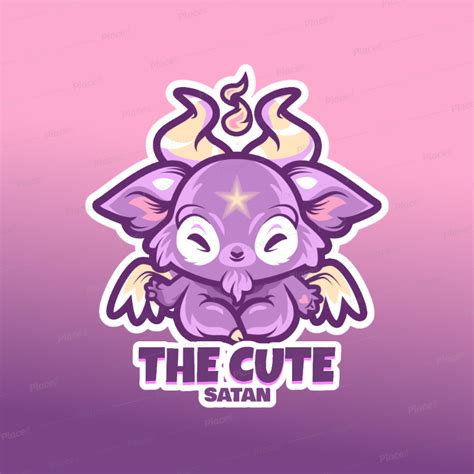 Placeit Gaming Logo Generator Featuring Cute Evil Characters