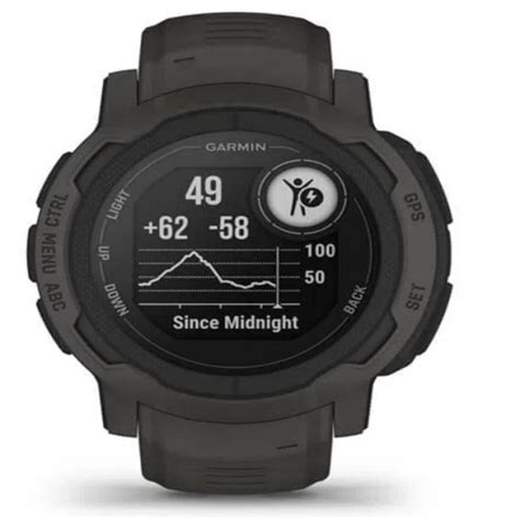 Relógio Garmin Instinct 2 Grafite Com Monitor Cardíaco De Pulso E Gps