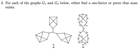 Solved 3. For each of the graphs G1 and G2 below, either | Chegg.com 