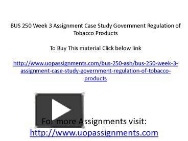 Ppt Bus Week Assignment Case Study Government Regulation Of