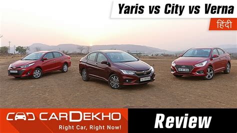 Toyota Yaris Vs Honda City Vs Hyundai Verna Petrol Automatic