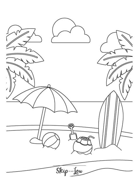 Free Printable Summer Coloring Page Skip To My Lou 52 Off